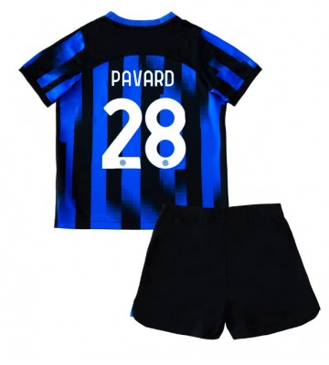 Inter Milan Benjamin Pavard #28 Koszulka Podstawowych Dziecięca 2023-24 Krótki Rękaw (+ Krótkie spodenki)
